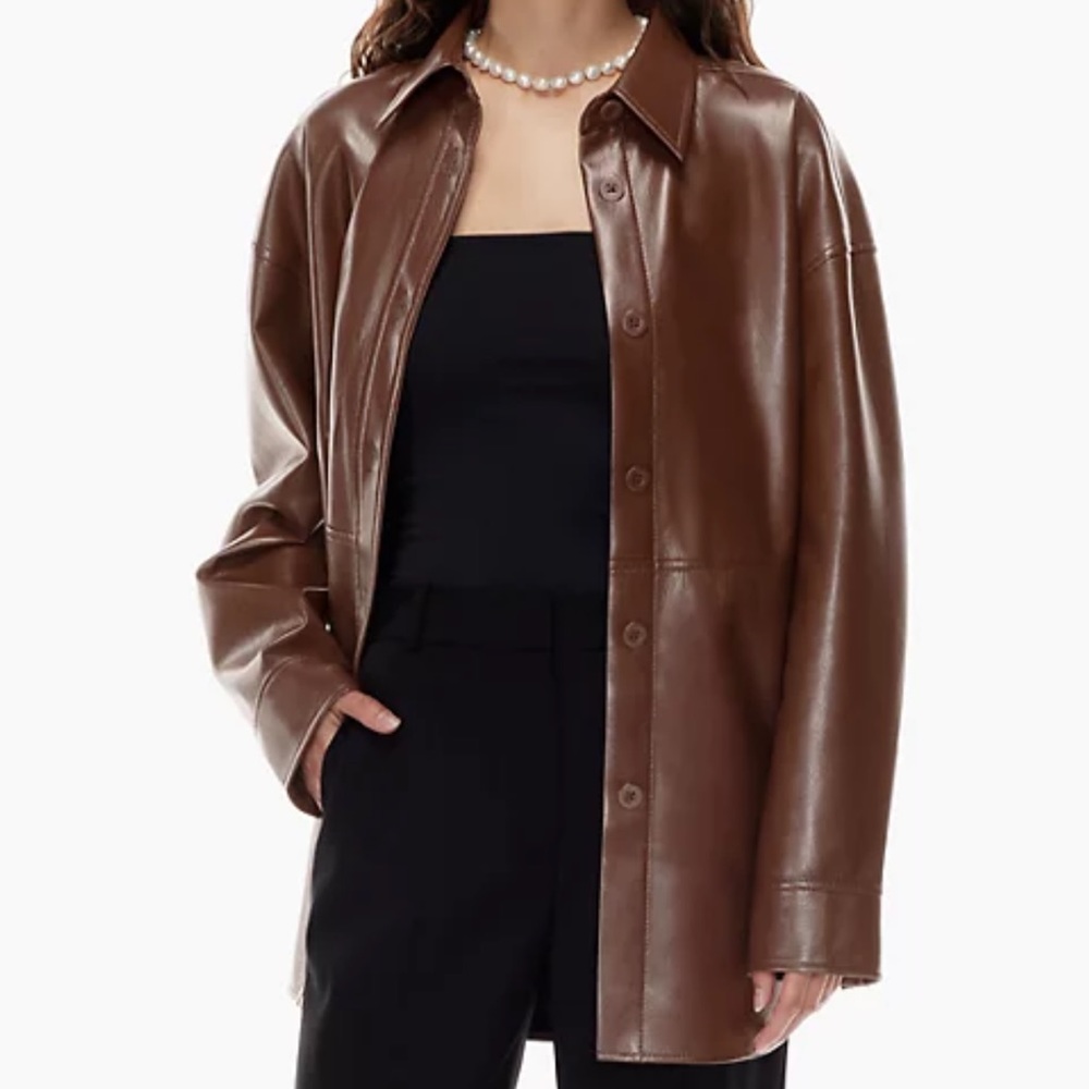 Aritzia: Babaton - Pelli Shirt Jacket in brown